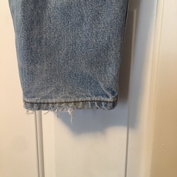 Diamond Gusset Mens 36x30 Straight Leg Jeans Blue Zip Fly Light Wash. - Picture 3 of 12